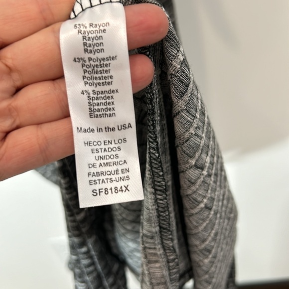 MICHAEL STARS GRAY BUTTON FRONT CARDIGAN DRESS BELTED PLUS SIZE 1X WOMEN’S NEW - Picture 7 of 10